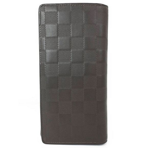 Louis Vuitton Wallet Damier Infini Brazza Long Bifold Black Portefeuille - Picture 1 of 8